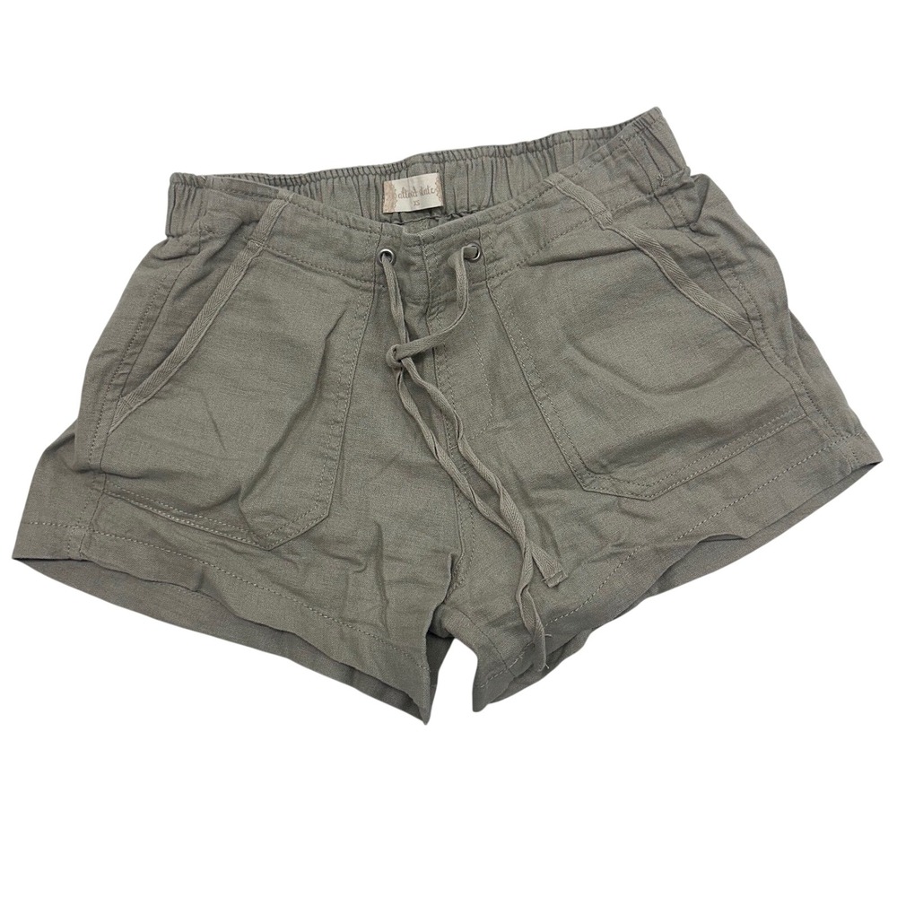 Altar'd State linen blend drawstring waist shorts womens xs‎ khaki green casual